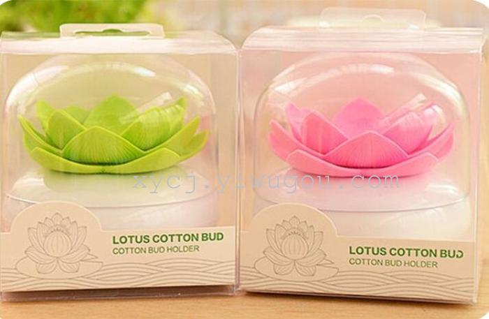Lotus cotton swab can, beautiful and creative lotus toothpick box, cotton swab can, South Korea pic 4