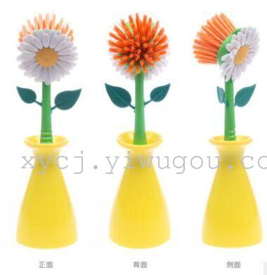 New creative sunflower cleaning brush, bathroom and kitchen supplies, factory direct sales of small tools pic 2