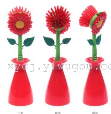 New creative sunflower cleaning brush, bathroom and kitchen supplies, factory direct sales of small tools pic 3