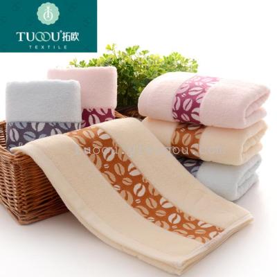 TUOOU  32 stocks jacquard general towel bath towel gift business super coffee beans