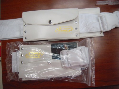 Bag Belt White Belt Plastic Buckle Belt Muslim Belt