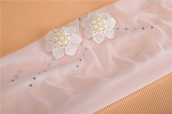 手工珍珠花朵随意剪比基尼薄丝袜 袜子 打底裤