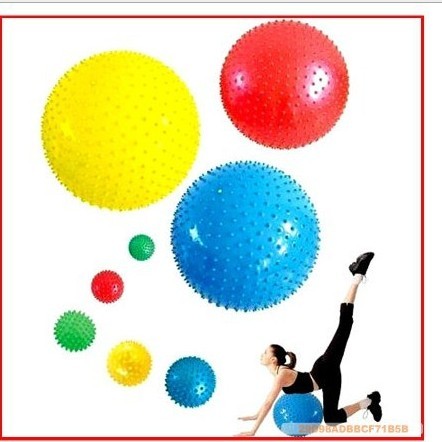 65cm massage fitness ball yoga ball barbed fitness ball pvc yoga massage ball