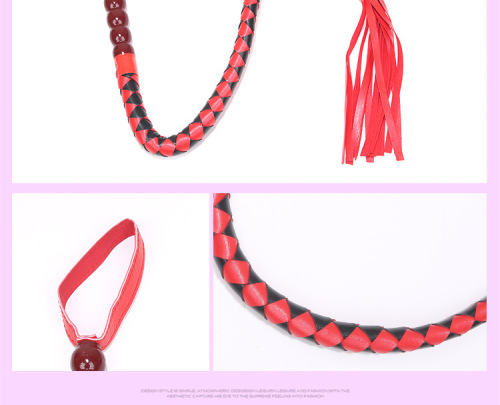 Sexy All Products Gourd Flower Snake Pu Sex Lengthened a Leather-Thonged Whip Alternative Sexy Overlord Queen Whip