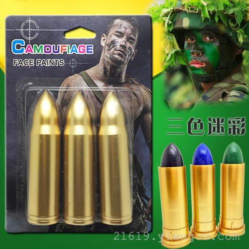 factory direct face painted face color halloween makeup real cs camouflage