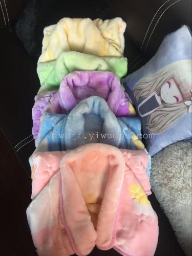New Raschel Baby Quilt Printing Embossed Blanket Baby Blanket Sleeping Bag Cloak