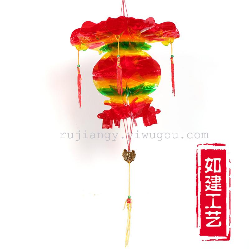 招财灯塑纸蜂窝亮纸小灯笼喜庆婚庆新年节日装饰红灯笼挂件挂饰