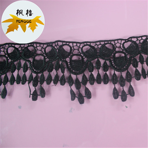 factory direct sales water soluble lace polyester embroidery lace skirt clothing accessories