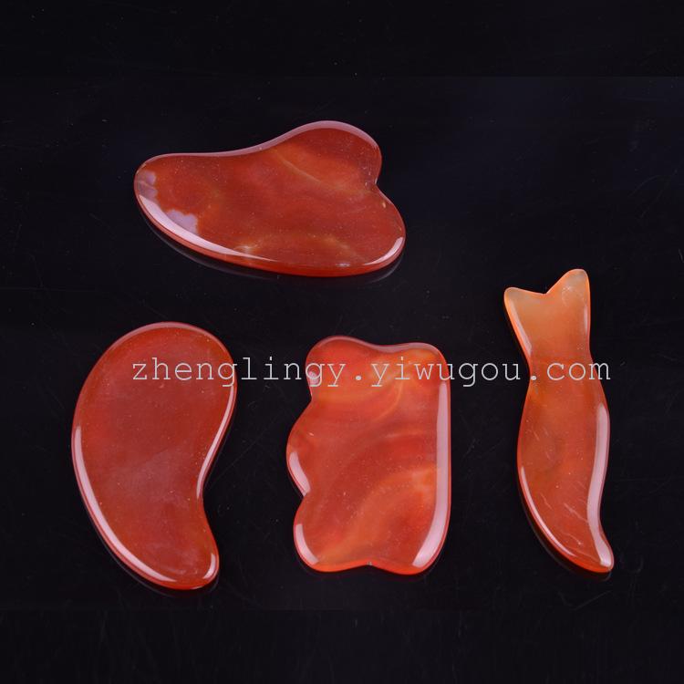 鑫玉堂 玛瑙按摩器 玛瑙刮痧片 个人护理玉石刮痧器 厂家直销