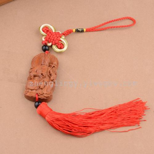 Factory Direct Sales Buddha Statue Automobile Hanging Ornament Wooden Car in Stock Wholesale Pendant