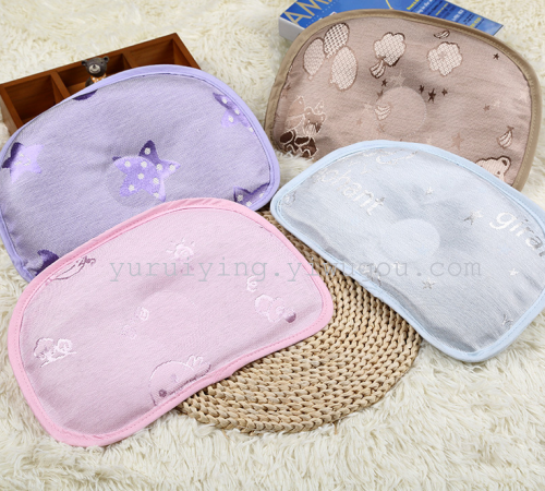 Ice Silk Summer Baby Pillow Oil Citrus Leaf Refreshing Baby Shaping Pillow Jacquard Pillow