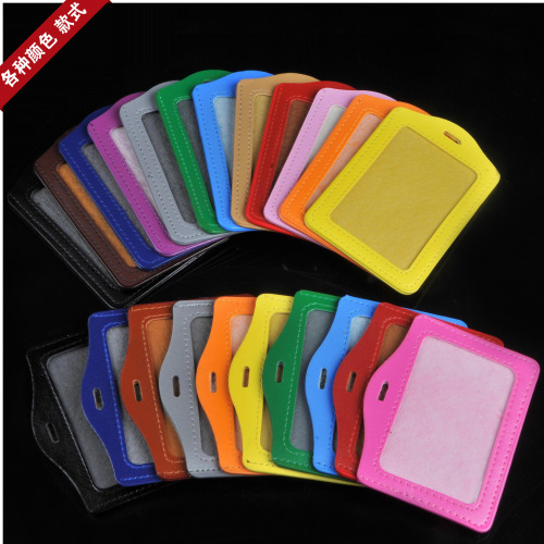 chest card anti-pickup leather card cover certificate card with certificate set factory card
