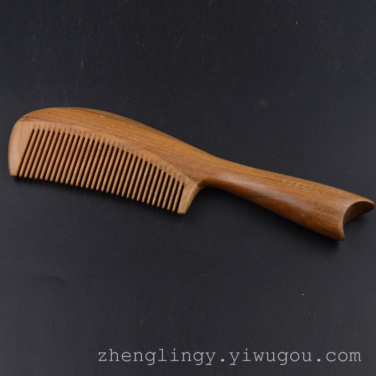 精品檀香木梳子绿檀木梳子 鑫玉堂流行美发高档木梳 厂家直销