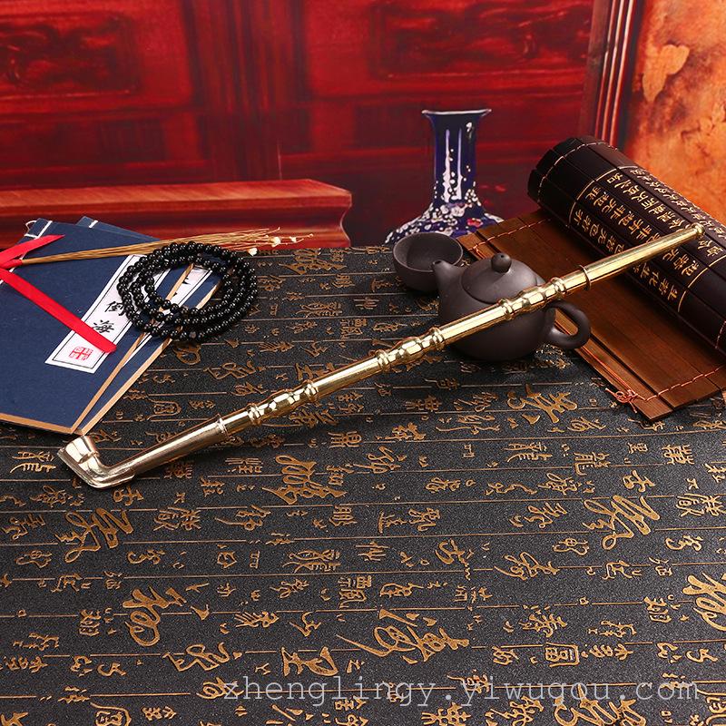 鑫玉堂 携式过滤型环保长铜三接烟斗 高级循环 厂家现货