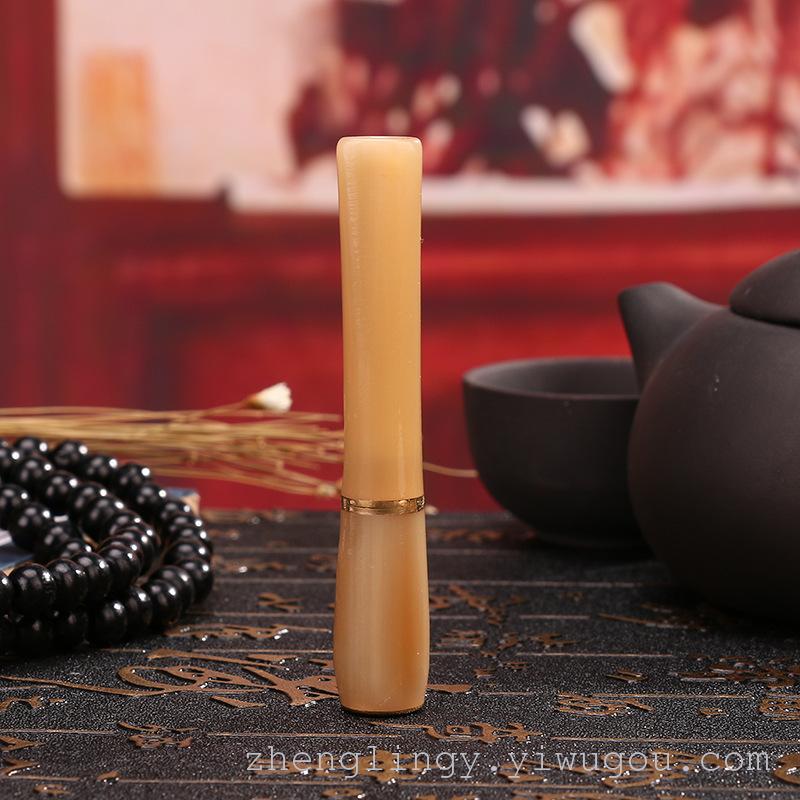 鑫玉堂 携式过滤型环保牛角过滤烟咀 牛角烟嘴高级循环