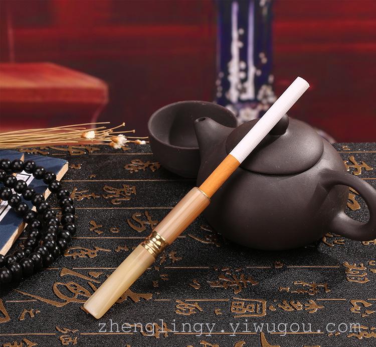 鑫玉堂 携式过滤型环保牛角过滤烟咀 牛角烟嘴高级循环