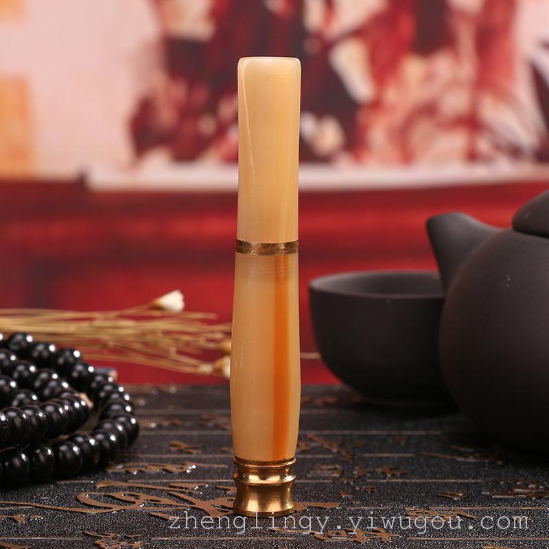 携式过滤型环保牛角过滤烟咀 牛角烟嘴高级循环
