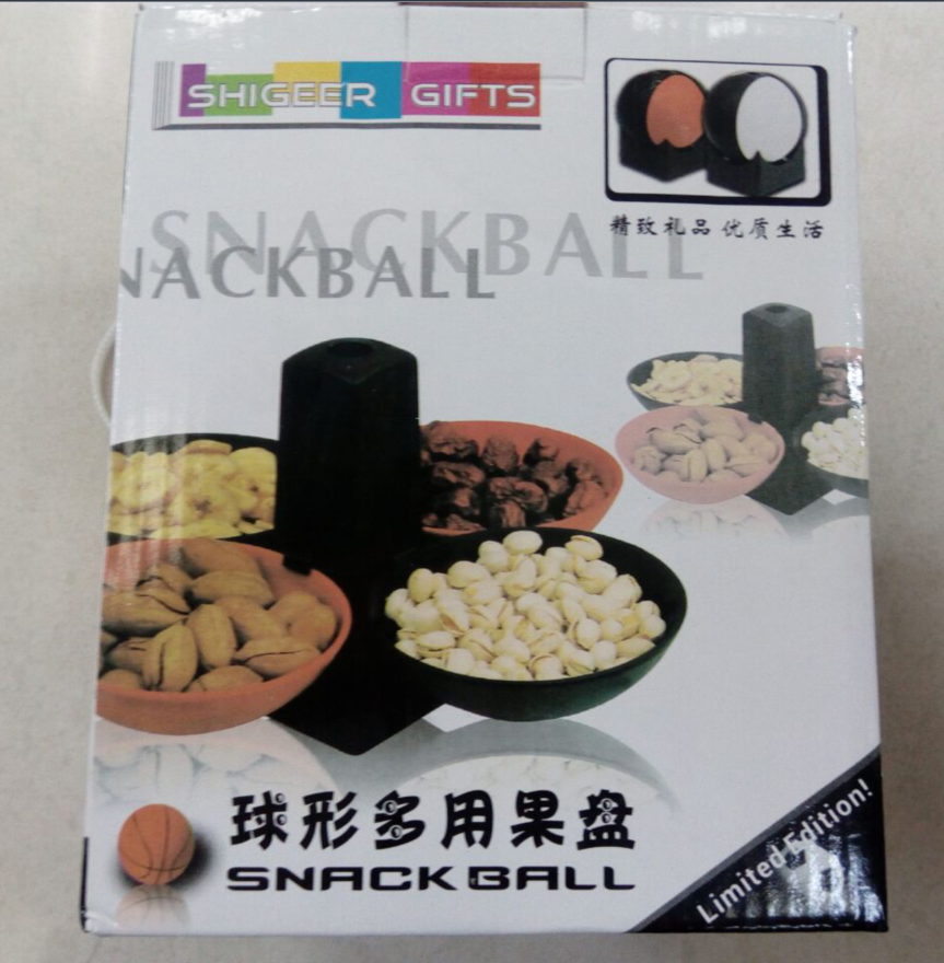 SHIGEER GIFTS TV新奇特球形多用果盘 创意果盘