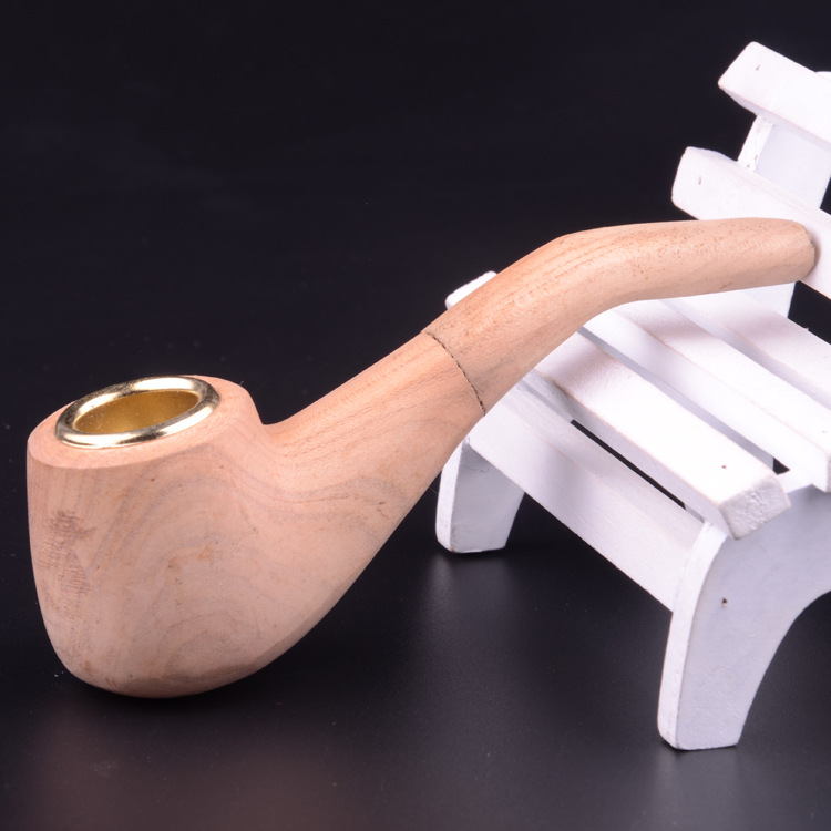 鑫玉堂 全木烟丝烟斗 烟嘴烟丝专用烟斗 男士男人礼物礼品