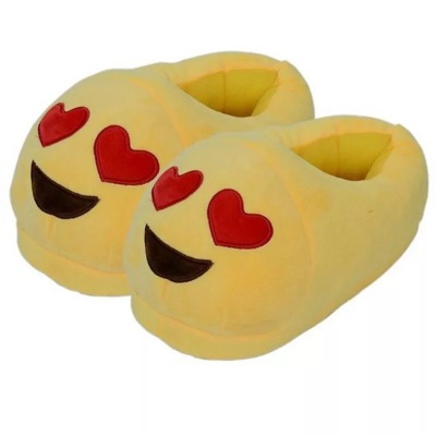Emoji adult expression of cotton slippers with a half pack plush slippers WeChat expression QQ
