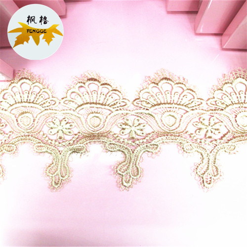 factory direct sales water-soluble embroidery lace unilateral polyester curtain tablecloth paving
