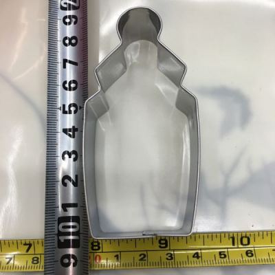 Stainless steel biscuit mould - bottle