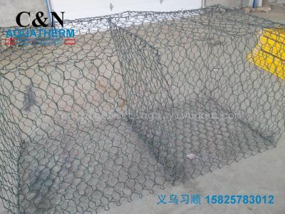 Six galvanized angle dike protection, slope protection, slope protection metal net