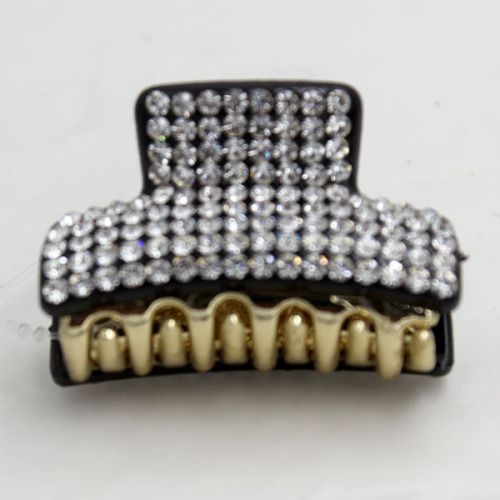 Square Full Diamond Hair Claw Korean Style High-End Small Jaw Clip Wholesale