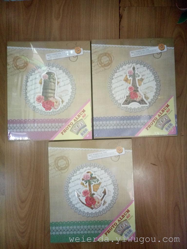 精品盒装6寸80张相册宝宝成长纪念礼品影集