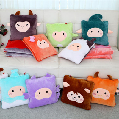 Twelve constellation pillow quilt cute plush toys pillow blanket of air conditioning