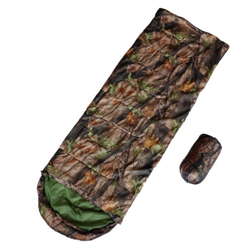 Sled Dog Manufacturer direct Sales Camouflage Sleeping Bag Waterproof Cold and Low Temperature Resistant Can Be Customized 1.3kg