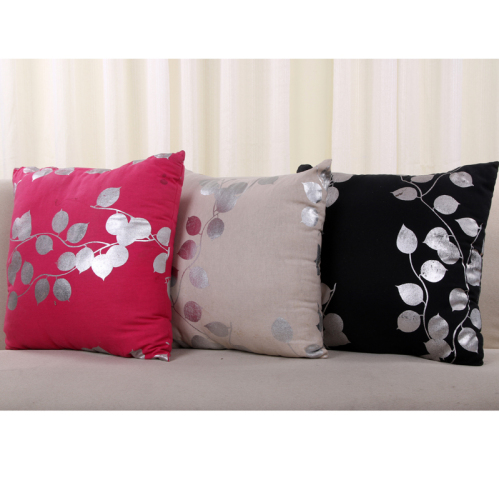 stall goods hundreds of millions of linen leaves flower pillowcase bedside cushion waist pillow sofa cushion car cushion without core