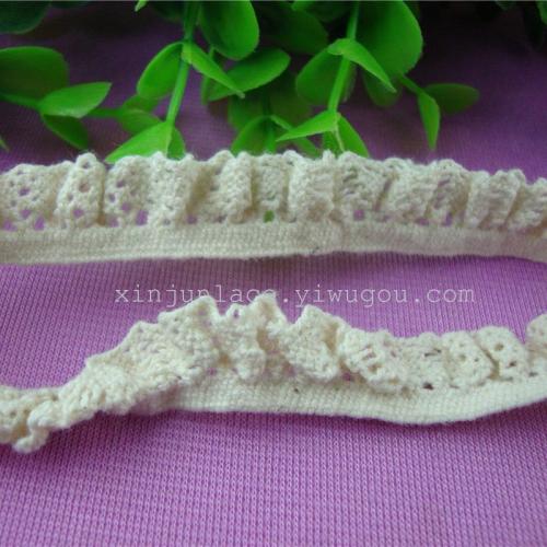 elastic hairline rule all-cotton edge cotton lace 1.5cm