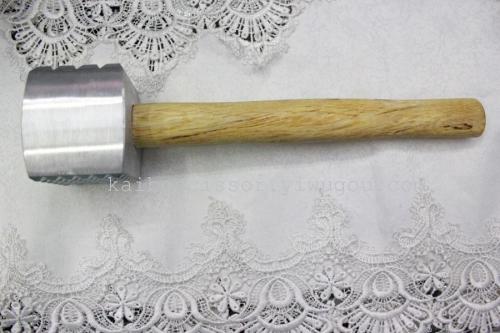 Kaibo Kaibo14140 Meat Hammer Hollow Aluminum Alloy with Wooden Handle