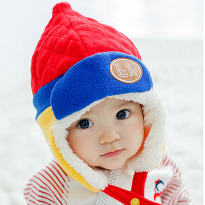 儿童帽子韩版新款冬季加绒婴儿童护耳帽子男女
