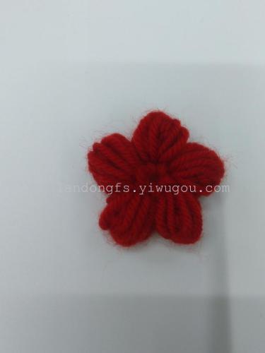 DIY Handicraft Wool Artificial Flower Crochet Hot Sale Wool Flowers