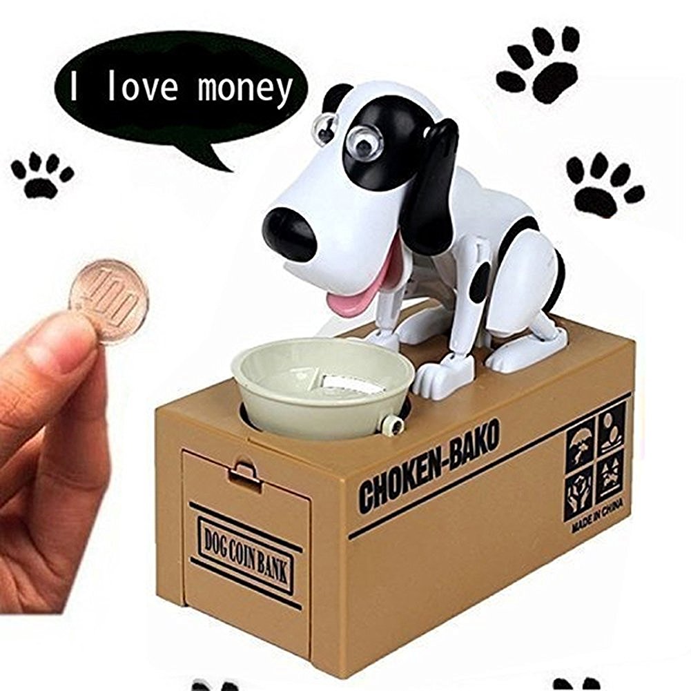 吃钱狗储钱罐 创意动物存钱罐 迷你储蓄罐