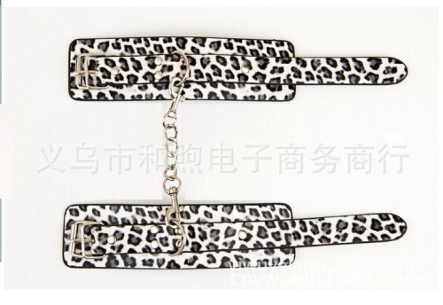 factory direct leopard print environmentally friendly pu leather 8-piece set binding binding eight-piece set adult supplies