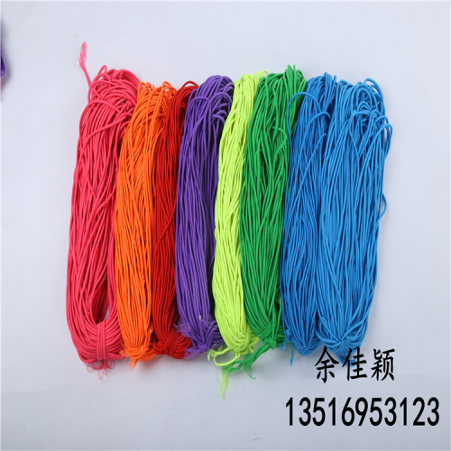 0.3cm round Elastic Rope Hair Ring Elastic Band Color Complete Factory Direct Sales