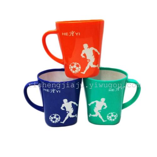 High-Grade Two-Color Mouthwash Cup with Handle gift Football Cup RS-200278