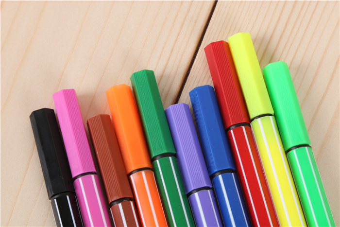 水彩笔10色签字笔套装文具儿童无毒彩色画笔