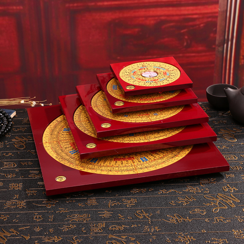 鑫玉堂 香港集福堂电木罗盘 风水罗经盘测量工具