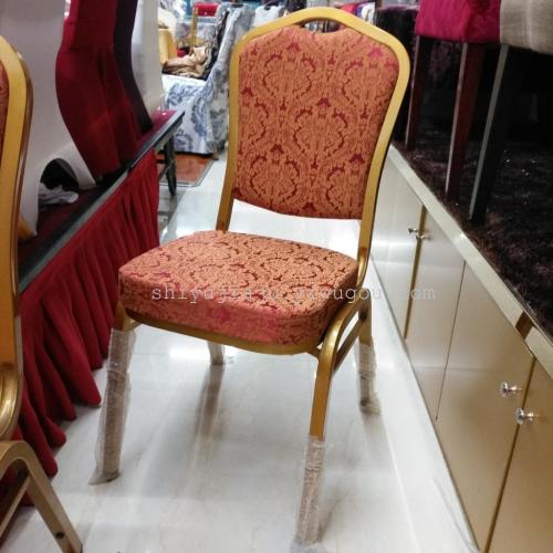 hubei wuhan hotel banquet dining table and chair hotel wedding steel chair baking paint for metal conference chair