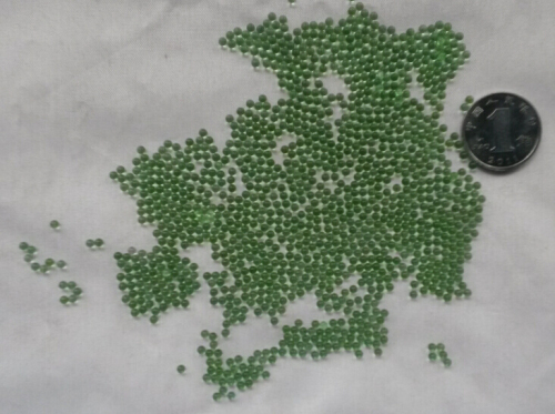 free shipping 1000 pcs 2mm green transparent beads 2mm experiment 0.2cm glass beads