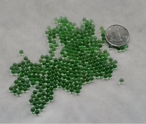 Free Shipping 1000 PCs 4mm Green Transparent Glass Marbles Cosmetic Valve Glass Balls