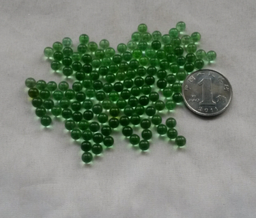 Free Shipping 1000 5mm Green Transparent Glass Beads 5mm Cosmetic Valve Glass Balls