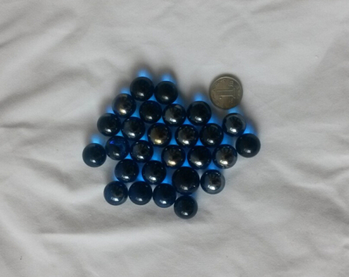 Free Shipping 100 PCs 14mm Colorful Glass Ball Dark Blue Flash Marbles 14mm Marbles Machine round Beads
