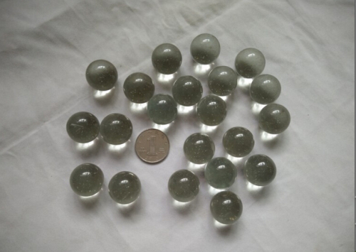 free shipping 20 22mm colorless transparent glass beads 22mm decorative toy marbles wholesale
