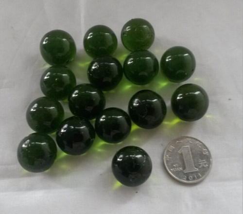 20 pcs 19-20mm glass marbles green 2cm ball children‘s toys