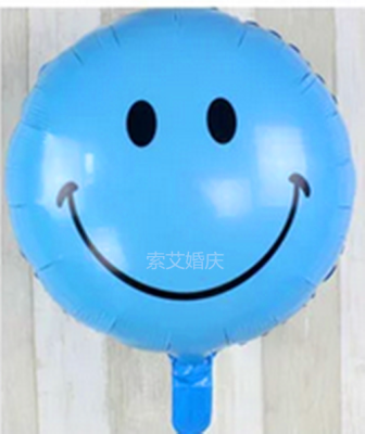 Decorate all kinds of happy smile aluminum film balloon